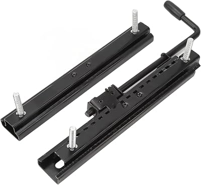 Zooke Seat Mounting Track Assembly Kit, Seat Track Assembly Kit with Adjustment Handle, Strong Strength Universal Seat Slider for Go Kart Four Wheel Off Road UTV Go Cart Seats