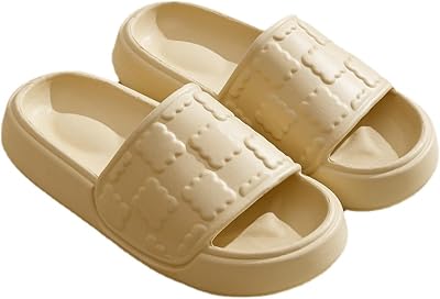 Pillow Slippers for Women Men Slide Sandals Shower Shoes Cloud Slides Cushion Thick Sole