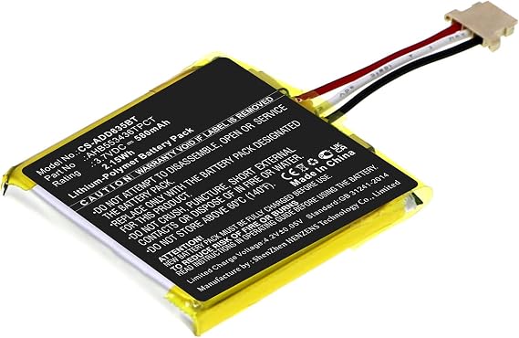 Battery for ADT HD Doorbell Camera DBC835 DBC835-V2 AHB553436TPCT