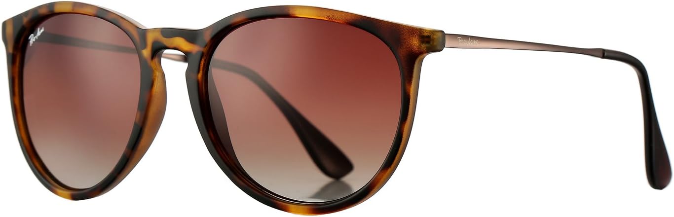 Pro Acme Polarized Sunglasses for Women Men Classic Round 100% UV Protection Lightweight TR90 Unbreakable Frame Sunglasses