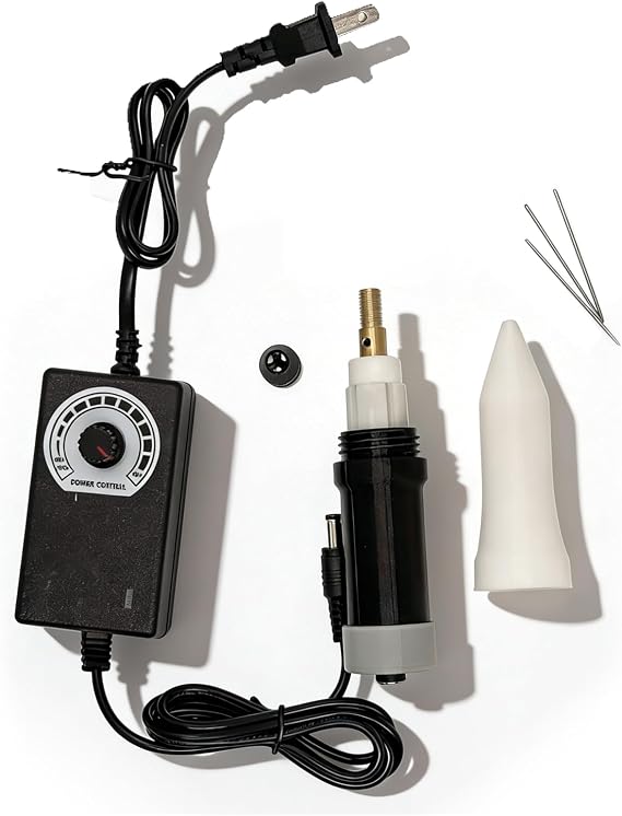 Needle Draft Machine, Electric Embroidery Needle Draft Machine, 5 Needles, 1.6mm Needles, Chuck Range 0.8-3mm, Rotary Speed Adjustment, for Wedding Dress, DIY Pattern Making