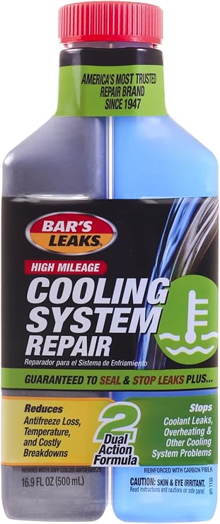Bar's Leaks 1150 High Mileage Cooling System Repair, 1-Pack, 16.9 oz