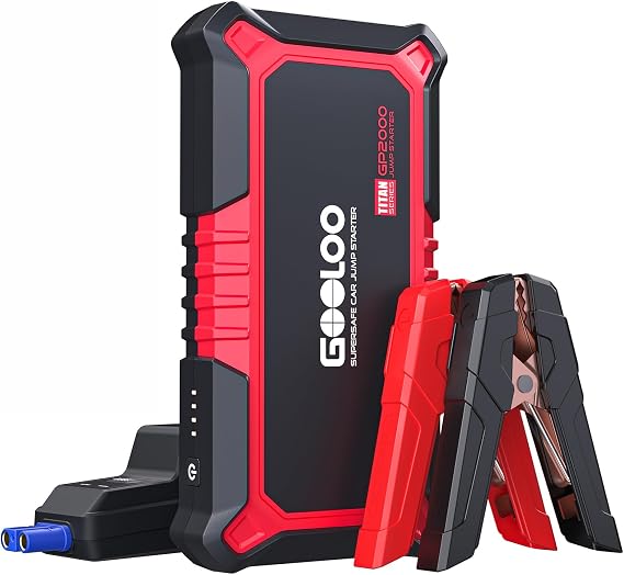 GOOLOO GP2000 Jump Starter - 12V 2000A Car Battery Jumper Starter Portable