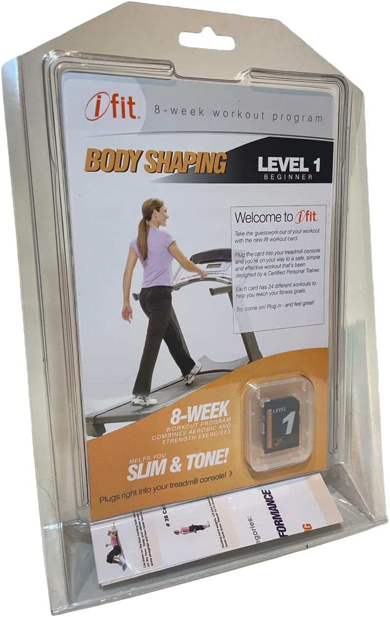 Ifit Workout Card Treadmill Body Shaping Level 1 Beginner