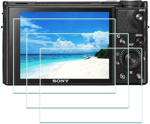ULBTER Screen Protector for Sony RX100 VII VI V IV III II I M7 [3 Pack] | RX100 M7 M6 M5 M4 M3 M2 M1 0.3mm 9H Hardness Tempered Glass Anti-Scrach Anti-Bubble Anti-Water Anti-Dust