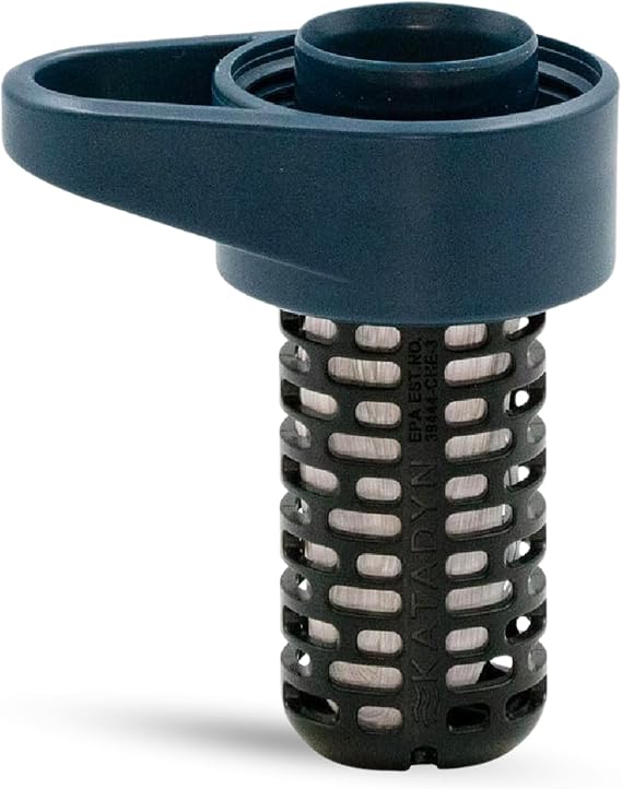 Katadyn BeFree AC Replacement Filter Element in Slate Blue for All Katadyn BeFree Filtration Systems with 42mm Thread and EZ-Clean Membrane (0.1 Micron)