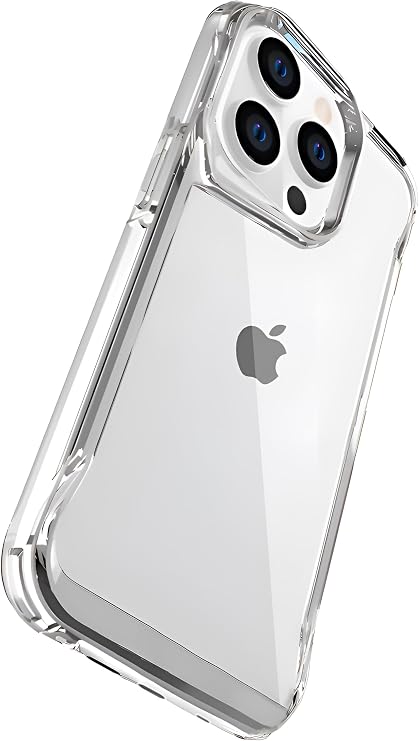 Minesk iPhone 14 Pro için Defend Serisi Kristal Berraklığında Ultra Şeffaf Arkası Sert Polikarbonat Kenarları Yumuşak Silikon Super Koruyucu Özellikli Kılıf (Şeffaf, 14 Pro)