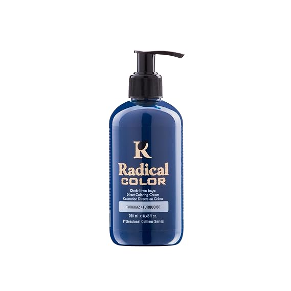 Radical Semi Permanent Hair Color, Temporary Hair Color, Semi Permanent Hair Dye, Suitable for Girls and Kids, 8.4 fl oz (Light Blue)