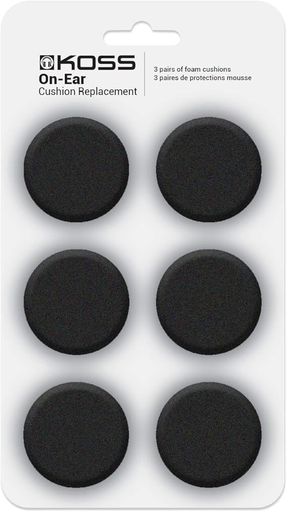 Koss Portable Replacement Cushions,Black