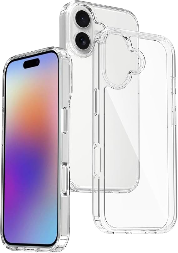 GGM GİYİM & AKSESUAR iPhone 17 ile Uyumlu Şeffaf Silikon Kılıf Şok Emici Özellikli Full Kasa Koruma Sağlayan Şeffaf Kılıf