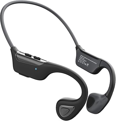 Bone Conduction Headphones, Open Ear Headphones Wireless 5.3 Bluetooth Earbuds with Mic, 8Hr Playtime, IPX7 Waterproof Sports Headset for Workout, Running, Cycling, Walking