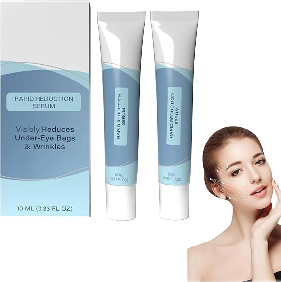 Instant Firming Eye Serum, Rapid Reduction Eye Serum - Visibly Reduces Under-Eye Bags, Anti Aging Wrinkle Remover for Face, Dark Circles, Fine Lines & Crow's Feet – Anti-Aging Wrinkle Remover (2)