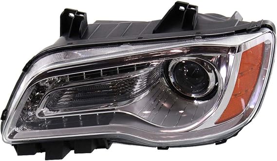 KarParts360 For Chrysler 300 Headlight Assembly 2011 2012 2013 2014 Driver Side | Chrome Interior 68143003AC