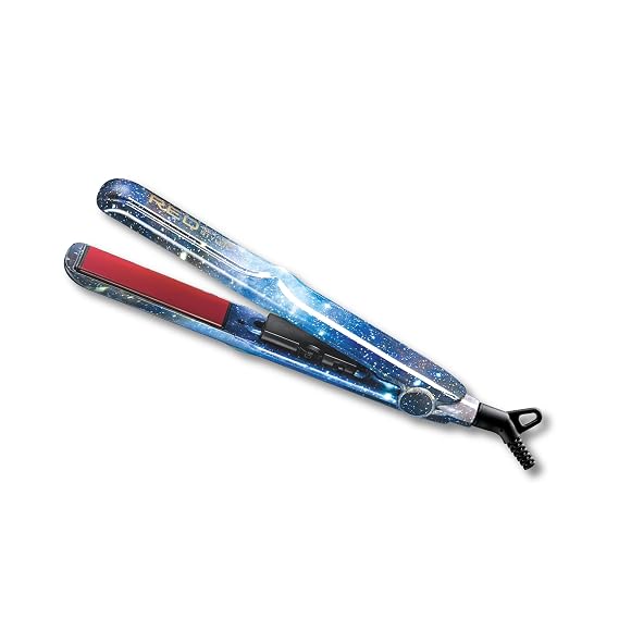 Red by Kiss 1" Designer Series Ceramic Styler Flat Iron 450F Max Heat, Variable Heat Control, 1 Inch Flat Iron for Soft & Silky Hair, 360 Swivel Cord, Frizz-Free, Professional Styling Tool