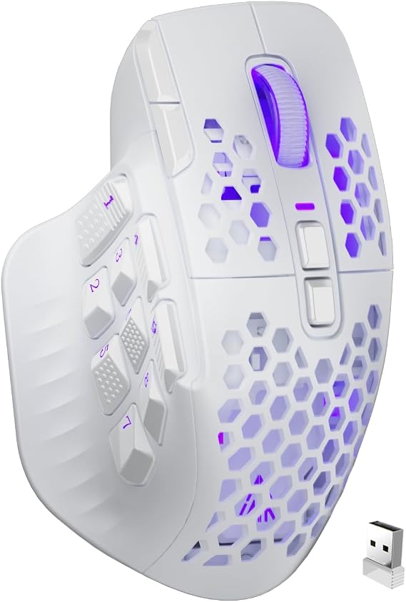 SOLAKAKA SM809 Gaming Mouse for MMO,24000 DPI,16 Programmable,RGB PC Gaming Mice