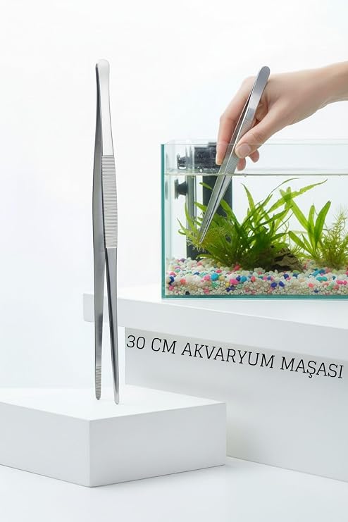 Transformacion Uzun 30 Cm Çelik Cımbız - Akvaryum Maşası, 719807