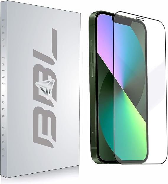 Babilden iPhone 13 / 14 İle Uyumlu Ekran Koruyucu Uçtan Kenara Tam Kapsama Dayanıklı Temperli Kırılmaz Cam Koruma
