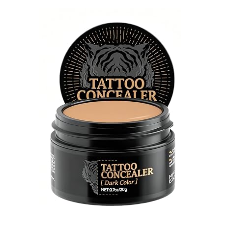 Tattoo Cover Up Tattoo Make Up Cover Waterproof Face & Body Concealer with High Coverage Long-Lasting Smudge-proof - Tattoo Cover Cream for Scars Bruises Moles