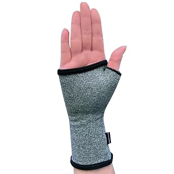 IMAK Brownmed Compression Arthritis Wrist Sleeve - Arthritis Compression Glove - Hand Compression for Carpal Tunnel & Tendonitis - Fingerless Wrist Brace & Support for Working & Gaming - Medium