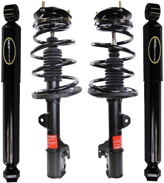 Monroe Front Strut Coil Springs & Rear Shock Absorbers Kit For RX350 2010-2015