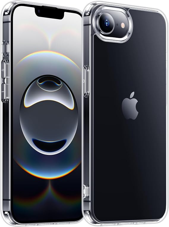 Red2Fire Crystal Clear for iPhone 16e Case 2025,[Not Yellowing] Military-Grade Protection [Fit for MagSafe] Slim Anti-Scratch Shockproof Transparent Phone Case for iPhone 16E Case-6.1"(Clear)