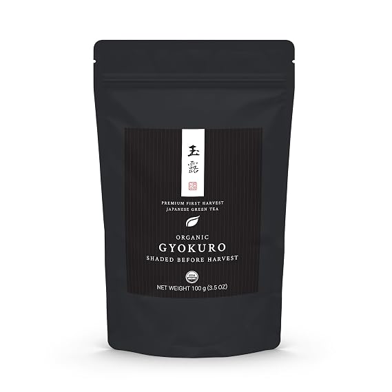 Organic Japanese Gyokuro - Premium First Harvest - 100g (3.5oz) bag