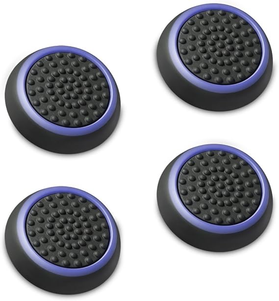 Fosmon [4] Performance thumb plugin for Analog Stick Joystick Controller PS4 | PS3 | Xbox One | Xbox One S | Xbox 360 | Wii U (Black and Blue) A1669