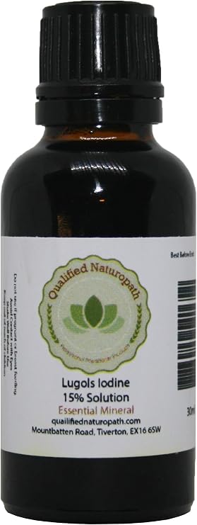 Lugols Iodine Solution 15% - 30ml - with Dripper/Dropper Top