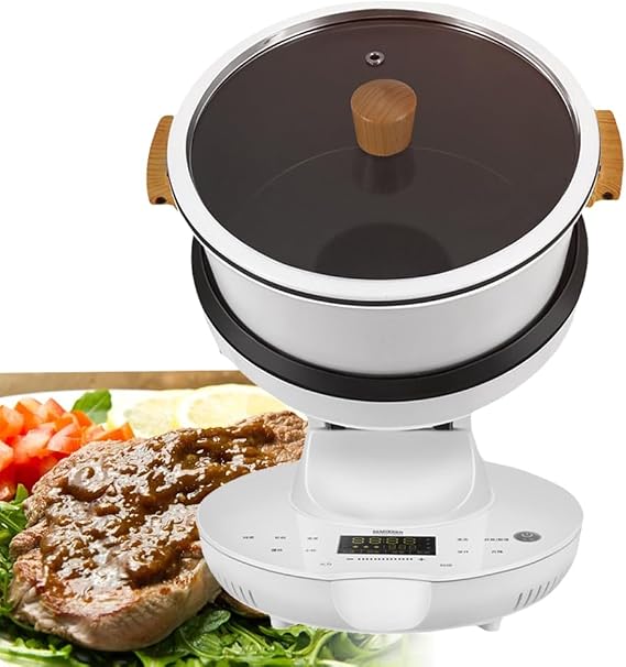 Smart Automatic Cooking Machine, 8L Cooking Robot, 3D All-Round Heating, Suitable for Home, Camping