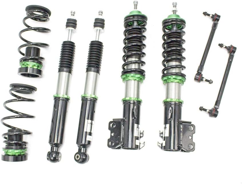 Rev9 R9-HS2-104 Hyper-Street II Lowering Kit, 32 Damping Adjustment, compatible with Toyota Yaris XCP90XCP130 2006-14