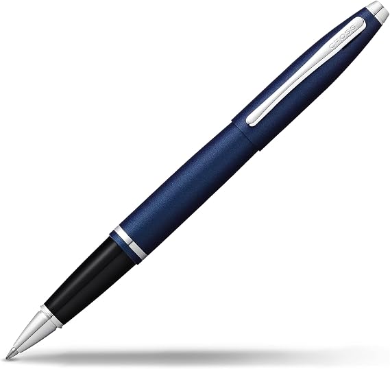 Cross Calais Rollerball Pen, Matte Metallic Midnight Blue, Black Ink