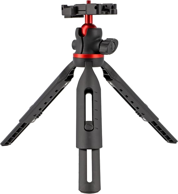 compact, rugged, flexible desk tripod for Ayex Camera and smartphone