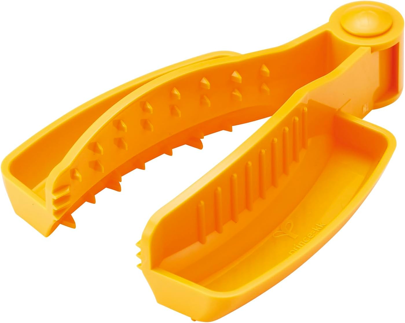 Kai Corporation DH8044 KAI Kitchen Firm Grip Tong-Type Vegetable Slicer with Finger Guard, Grater, and Support, Made in Japan