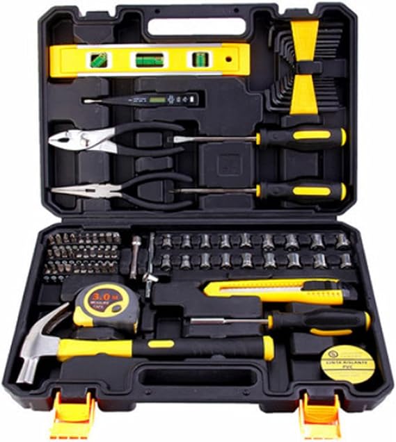 Home Tool Box Kit Tool Box Sets 78 Piece Socket Wrench Auto Repair Tool Box Combination Package Mixed Tool Box Set Hand Tool Box Kit with Plastic Tool Boxbox Storage Case