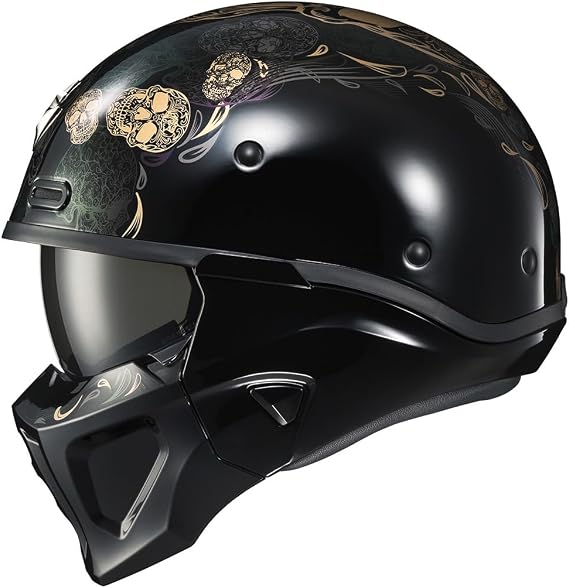 ScorpionEXO Covert X Open Face Half Shell 3/4 Mode Motorcycle Helmet Comm Ready Speaker Pockets DOT