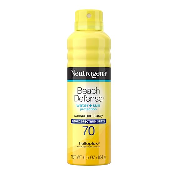 Neutrogena Beach Defense Sunscreen Spray, SPF 70, 6.5 oz