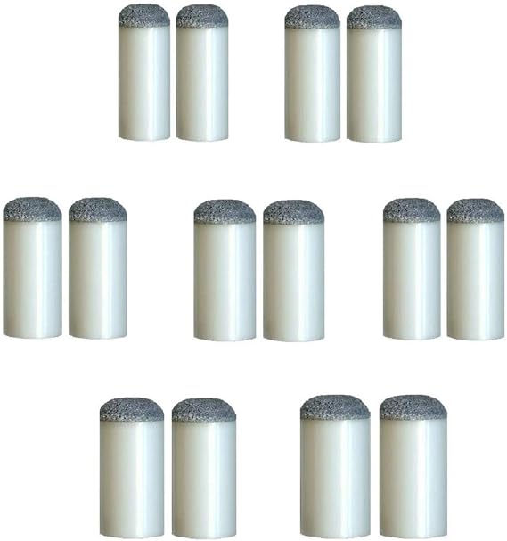 Suzo Happ Set of 14 Slip-ON Tips for Pool CUES: 7 Sizes