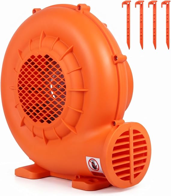 370W Air Blower for Inflatables: Commercial Bounce House Electric Blower - Work for Bouncy Castle Jump Slides Water Slides Inflatable Arch
