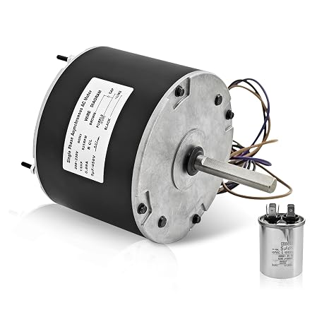 MOT18688 1/8HP Condenser Fan Motor W/Capacitor 208-230V 60Hz 825RPM