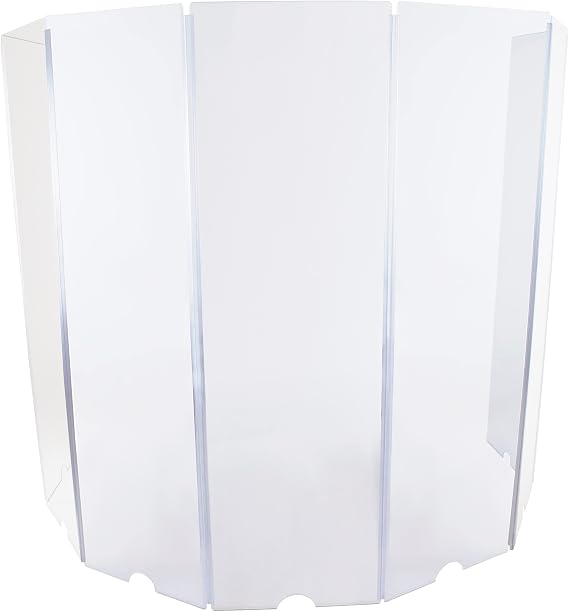 7-panel Isolation Booth with 78-inch Panels for Drum and Music Recording - All Acrylic Drum Shield