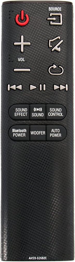 AH59-02692E Replaced Remote fit for Samsung Soundbar HW-J355 HW-J450 HW-J460 HW-J550 HW-J551 HW-J6000 HW-J6001 HW-JM35 HW-JM45 HW-JM45C HW-JM6000 HW-JM6000C HWJ355 HWJ450 HWJ460 HWJ550 HWJ551 HW-J430