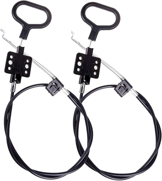 STARVAST Sofa Recliner Cables, 2Pcs Couch Release Cables Replacement D Ring Couch Recliner Pull Handle, Hook Exposed Cable Length (4.75") Total Length 36.5 Inch