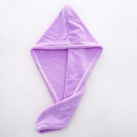 Womens Super Absorbent Microfiber Hair Dry Cap, Quick-Drying, Thicker Bath Towel, Salon-Quality Rapid Drying Towel for All Hair Types