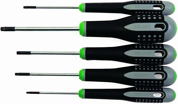 BAHCO BE-9885 5 Piece Ergo Torx Screwdriver Set