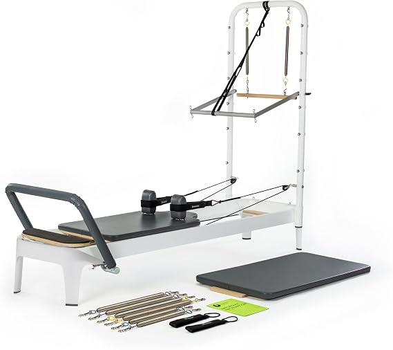 Balanced Body Allegro 2 Pilates Reformer, Pilates Exercise Equipment, Workout Equipment for Home or Studio, Storm Gray