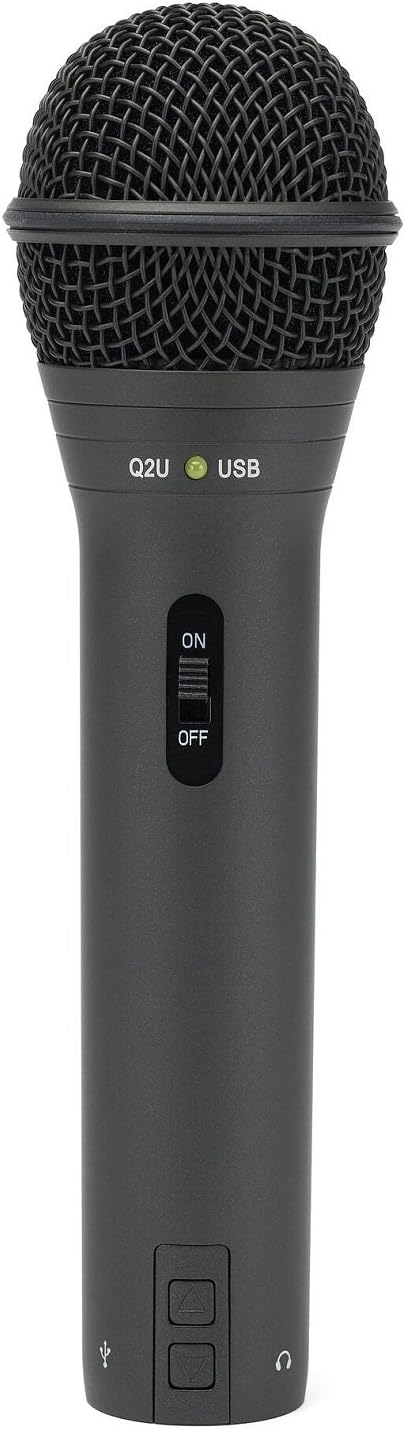 Samson Q2U USBXLR Dynamic Microphone Recording and Podcasting Pack Black