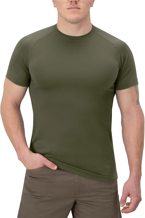 Vertx Mens Full Guard Short Sleeve Performance Shirt Baselayer Compression, VaporCore 37.5, Quick-Dry