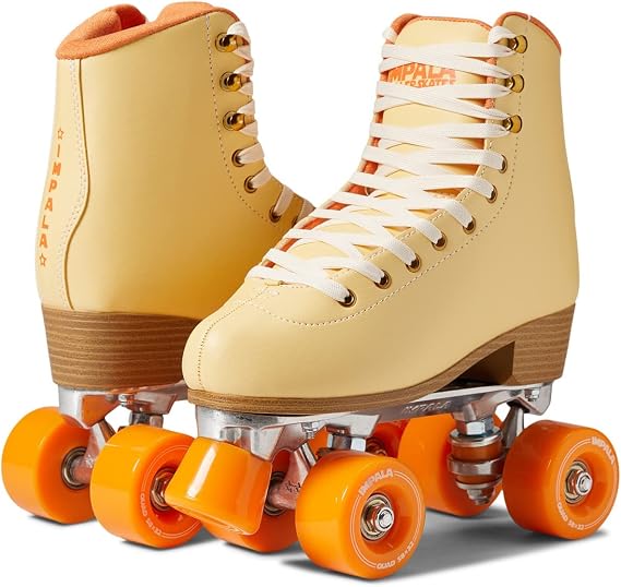 Impala Rollerskates Girl's Impala Quad Skate (Big Kid/Adult) Mimosa 5 (US Men's 3, Women's 5) M