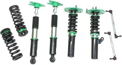 Rev9 R9-HS2-077 compatible with BMW 3-Series RWD F30 2012-18 3-Studs Hyper-Street II Coilover Kit w 32-Way Damping Force Adjustment Lowering Kit, 32 Damping Level, Ride Height Adjustable