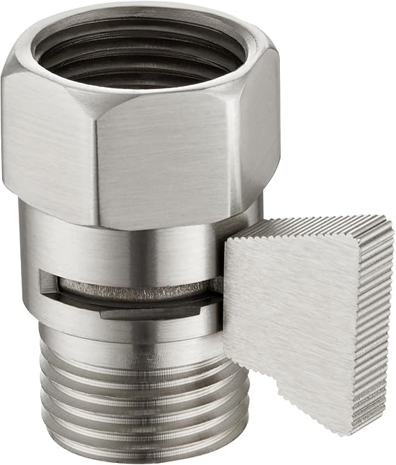 APLusee Brushed Nickel Shower Flow Restrictor, G 1/2 Thread for Bathroom